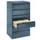 fichekast,HxBxD 1357x787x590mm,drie banen,romp RAL7021,front RAL7021