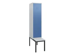 locker met bank,HxBxD 1950x400x815mm,1vak,vak B 400mm,cil.-slot