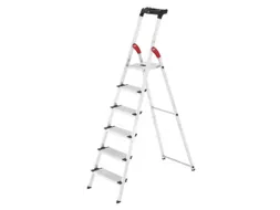 veiligheidsladder,eenzijdig,6 XXL treden,Stand H 1,28m,balk L 2,09m