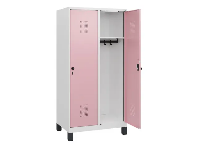 schoollocker,HxBxD 1630x800x500mm,2vak,vak B 400mm,draaigrendel,voeten