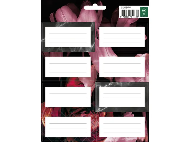 Boeketiket Classy Black