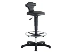 zit-stastoel zitting PU-schuim zwart 510-780mmx360x300mm glijders