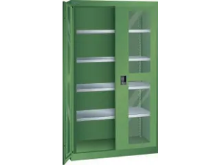 zwaarlastkast met openslaande deuren,HxBxD 1950x1100x641mm,lak RAL6011 - 2