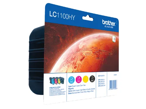 Brother LC-1100 Valuepack 4 Kleuren Inktcartridges HC