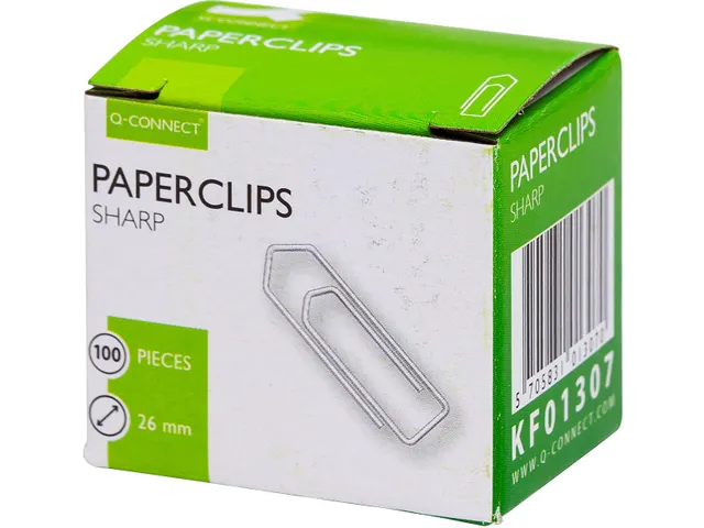 Papierklem Gegalvaniseerd 26mm Doos 100 Stuks