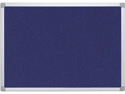 Textielbord Met Aluminium Frame 90x60Cm Blauw Vilt
