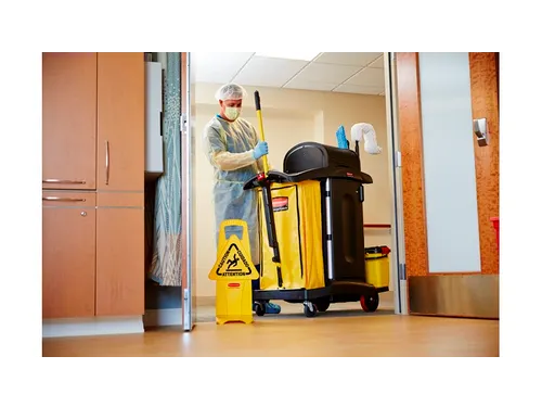 Rubbermaid Healthcare reinigingswagen zwart