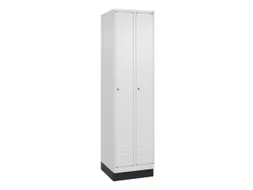 locker,HxBxD 1950x500x500mm,2vak,vak B 250mm,cil.-slot,sokkel