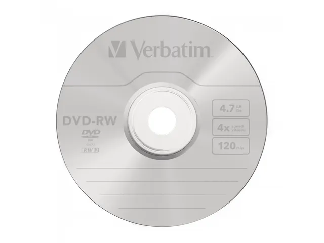 DVD-RW Matzilver 4.7GB 4x 25 Stuks