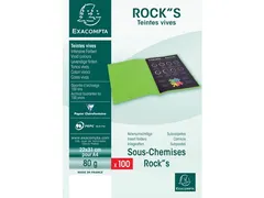 dossiermap Rock"s 80 A4 22x31cm, pak van 100 stuks, wit
