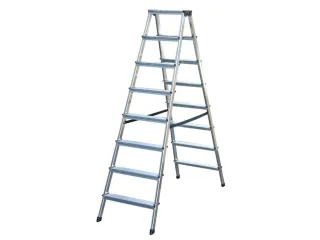 Lichte Universele Trapladder Tweezijdig L 1 87m H 1 51m 2x8treden - 2