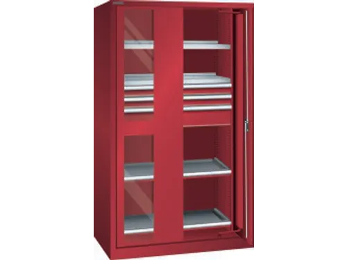 zwaarlastkast met zwenkdeuren,HxBxD 1950x1146x690mm,lak RAL3003