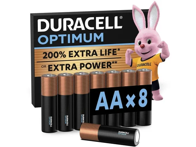 Batterij Duracell Optimum 8xAA Alkaline 1.5V