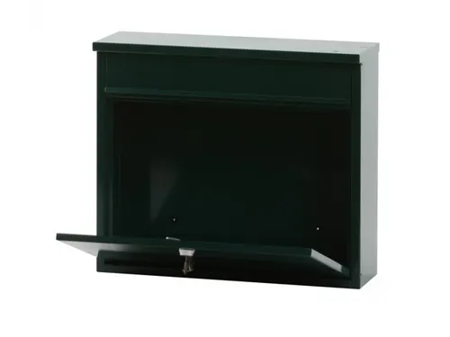 Wandbrievenbus 31.5cm Groen Staal