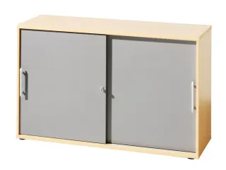 Schuifdeurkast Hxbxd 748X1200X400Mm 2 Oh Kastromp/front Esdoorn/zilver - 1