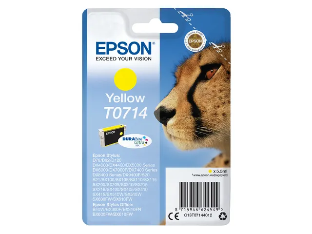 Inktcartridge Epson T0714 Geel C13T07144012