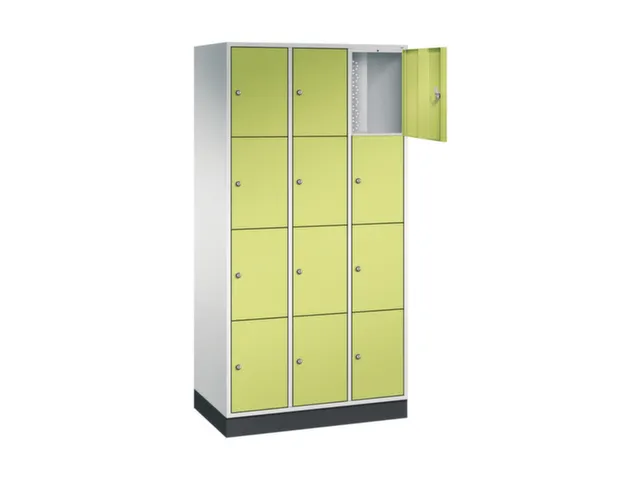 lockerkast,RAL 7035/RDS1108060,HxBxD 1950x920x500mm,3x4vakken