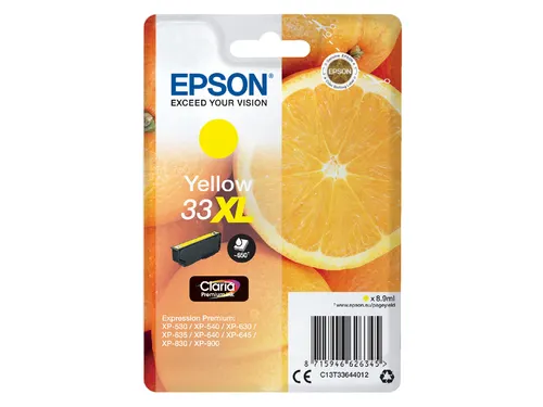 Inktcartridge Epson 33XL T3364 geel HC C13T33644012