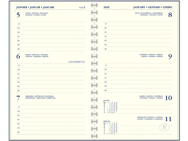Agenda 2027 Ryam Memoplan 7 Suprema 7dagen/2pagina's ringplastic assor