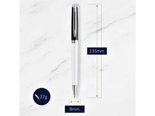 Balpen Waterman Hémisphère Colour Blocking black en white CT medium