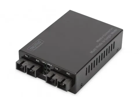 Fast Ethernet Multimode/Singlemode mediaconverter SC/SC tot 20 km