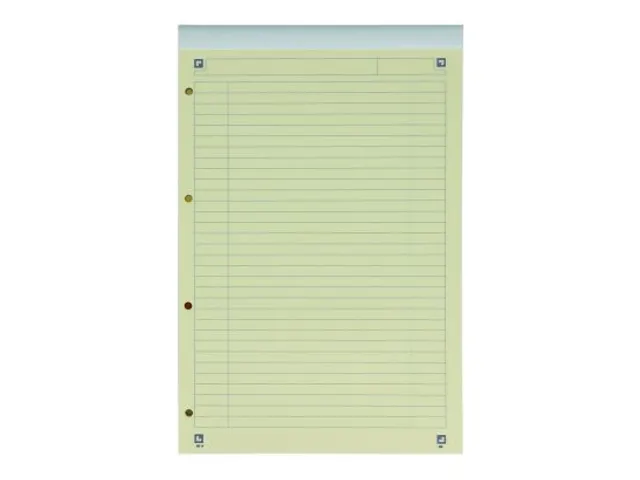 Bloc de cours Oxford Everyday A4+ ligné papier jaune