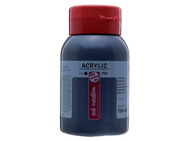 Talens Acrylverf Art Creation Essentials Ivoorzwart 750ml