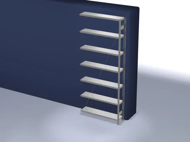 systeemstelling,aanbouwveld,HxBxD 3000x1310x335mm,vakl. 175kg