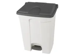 pedaalemmer,1x70l,HxBxD 673x495x412mm,romp PP wit,deksel PP grijs