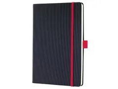 Notitieboek Conceptum RED Edition A5 zwart 5mm ruit hardcover. Genumme