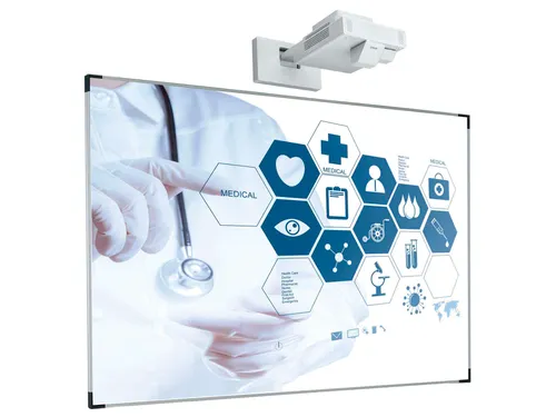Projectiebord 120x214cm 16:9 mat wit Extraflat