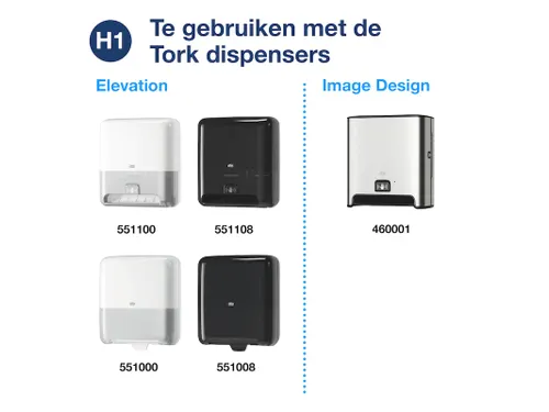 Tork 290076 H1 Matic Advanced Handdoekrol Groen 2-laags 150m 6 rollen