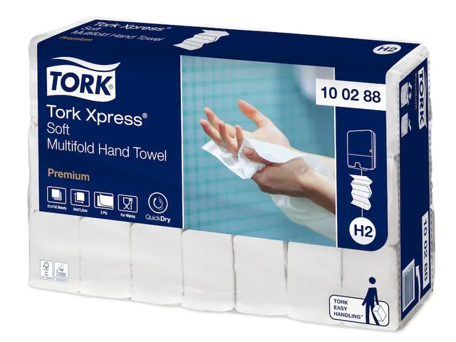 Essuie-mains Tork Xpress H2 Soft Interfold 100288 2 épaisseurs