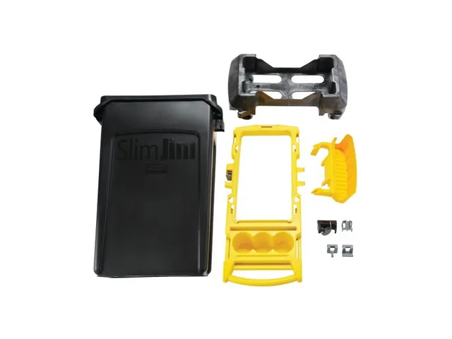 Schoonmaakkar Afvalinzamelaar Slim Jim Rim Caddy Kit Pulse Clip Geel