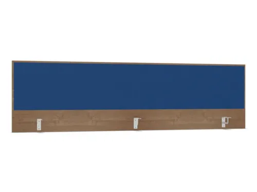 opzetpaneel,v. bureau,aanbouw achter,B 2000mm,NT-cherry,BN6016-blauw