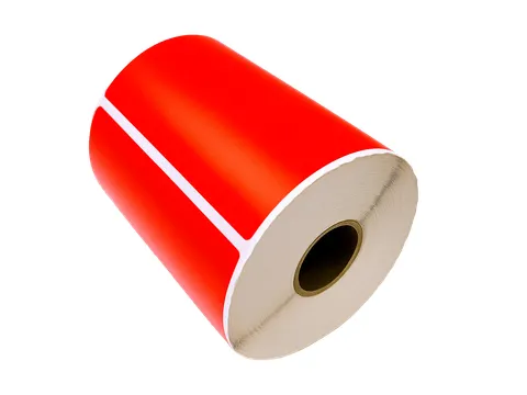 Gekleurde verzendlabels op rol 102x152mm Rood 2800 etiketten