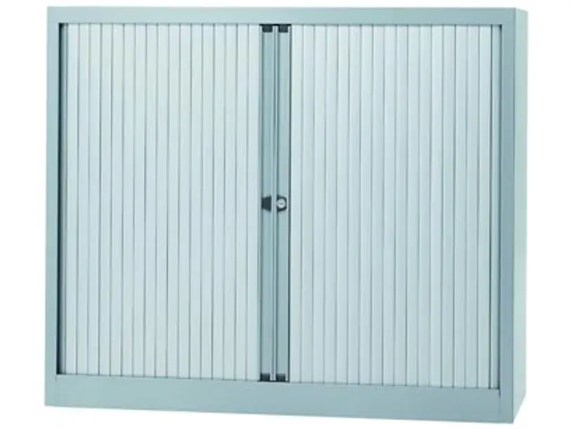 Roldeurkast Zilver 103x120x43 (HXBxD)