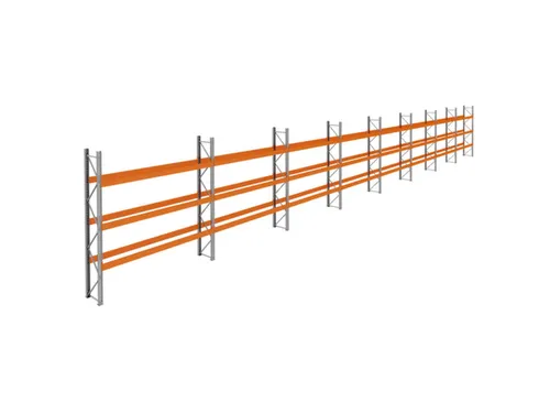 palletstelling,basis+7xaanbouw,HxBxD 3990x29700x750mm,vakl. 3400kg