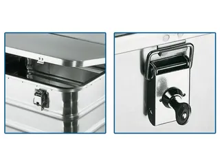 Bakwagens Aluminium Deksel En Cilinderslot 250kg 870x1280x680mm - 2