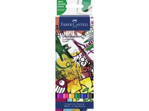 Duo aquarelmarker Goldfaber etui 6 stuks Graffiti