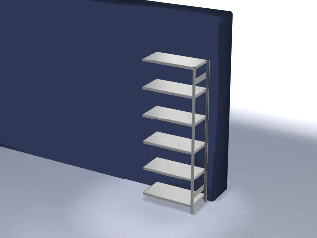 systeemstelling,aanbouwveld,HxBxD 2500x1010x535mm,vakl. 230kg