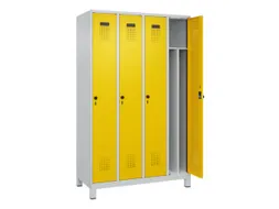 locker voor scheiding van kleding,HxBxD 1950x1200x500mm,4vak