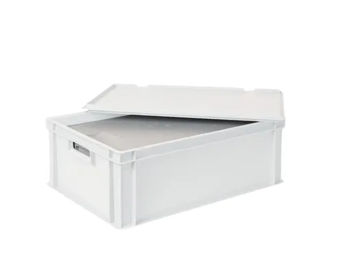 Euronorm-stapelbak,m. isoleerbox,HxLxB 220x600x400mm,44,5/20,4l,HDPE