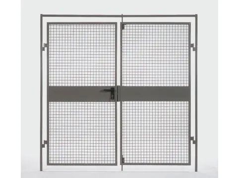 double porte battante p. parois de séparation Hxl 2200x2000mm RAL5002