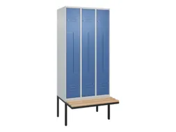 Z-garderobekast,HxBxD 2120x900x815mm,6vak,vak B 300mm,cil.-slot