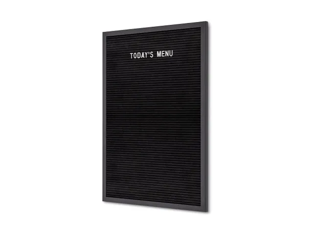 Letterbord Zwart 40x60cm met Zwarte Lijst