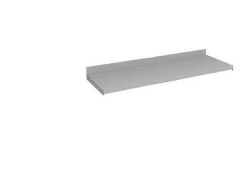 legbord,v. dossierstelling,BxD 1000x300mm,vakl. 60kg,staal,RAL7035