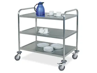 RVS serveerwagen draagverm. 60kg 3etage(s) LxB 860x540mm RVSetage(s) - 1