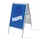 Stoepbord A1 complete set met print "INGANG" Blauw