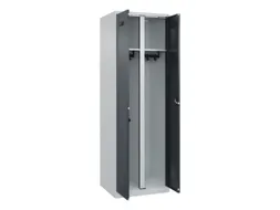 locker voor scheiding van kleding,HxBxD 1850x600x500mm,2vak